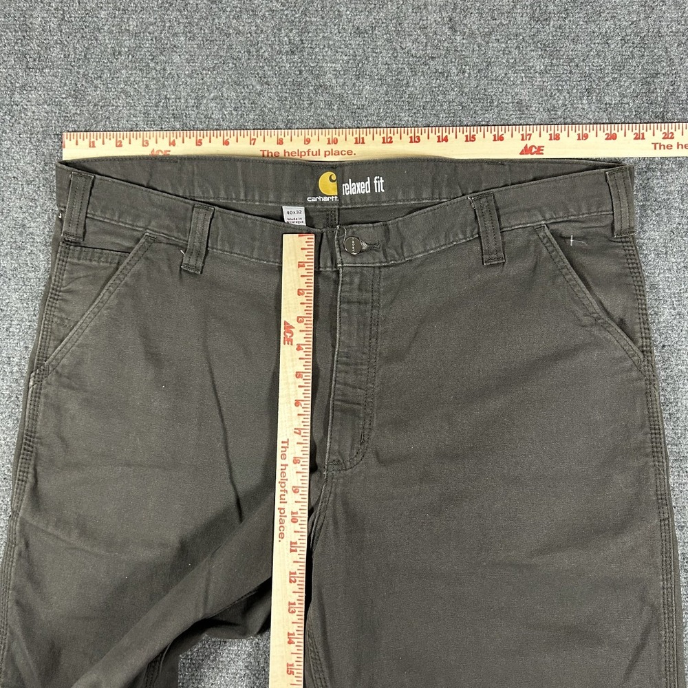 Carhartt Relaxed Fit Work Pants Men's 40x32 Brown Carpenter Utility Pants #2623 - Picture 7 of 9